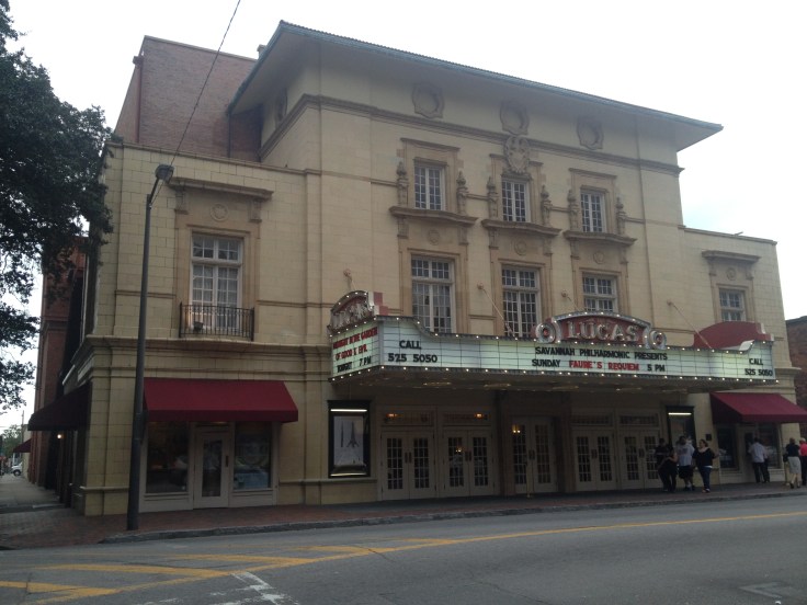 Outside Lucas Theatre