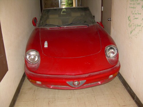 The Car Inside Old South Pittsburg Hospital in Tennessee