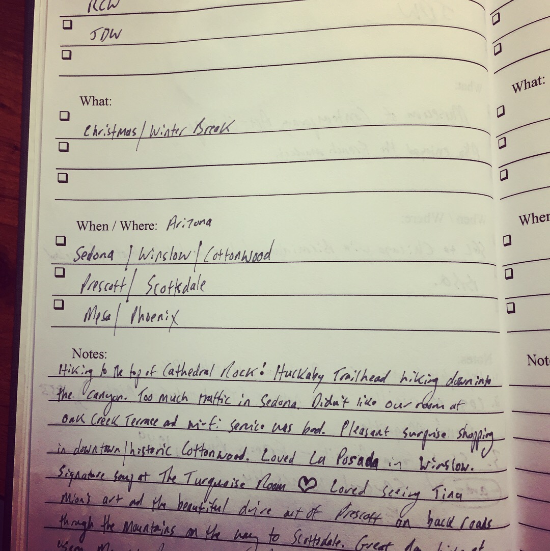 Notes from the road - Arizona